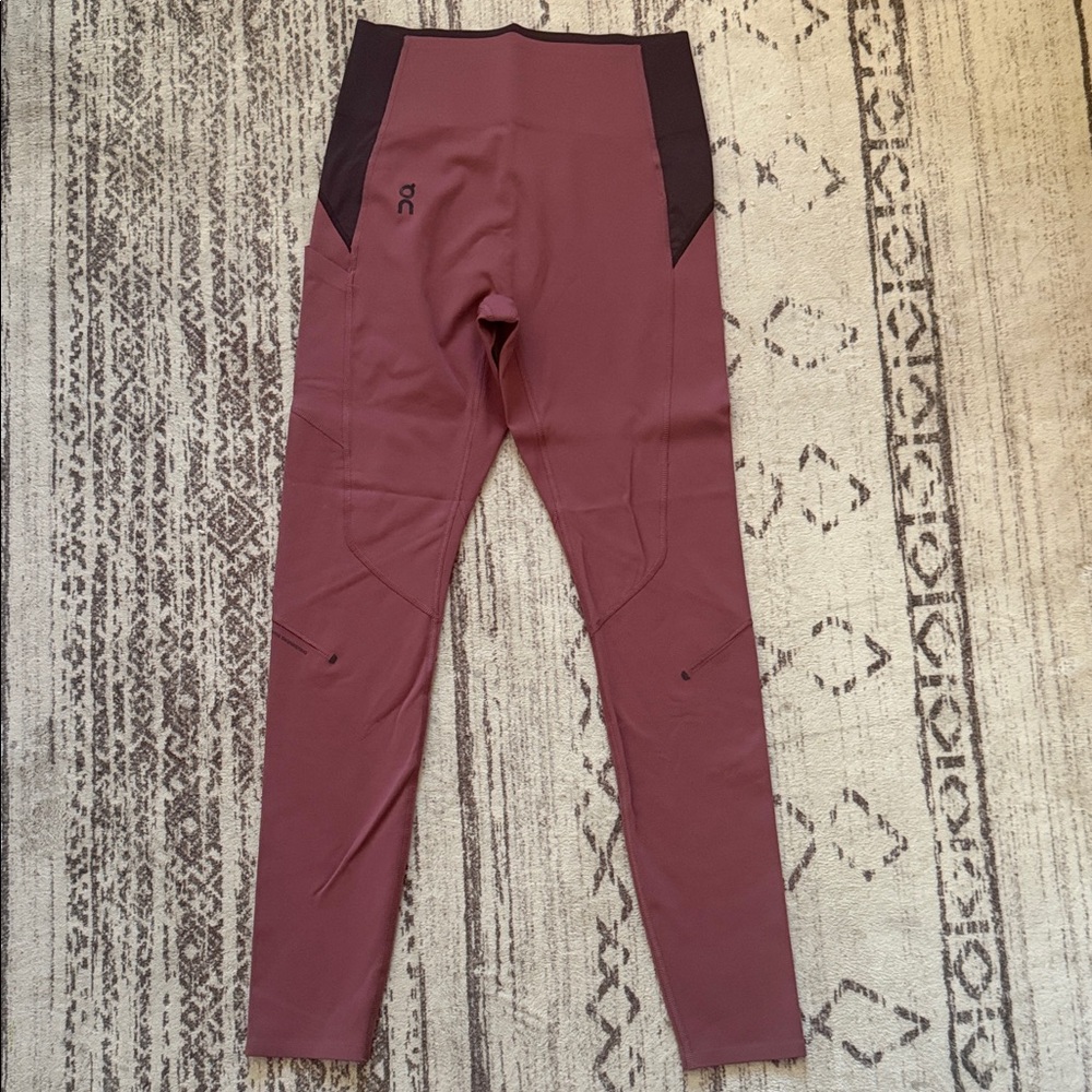 Women's Burgundy Athletic Leggings
